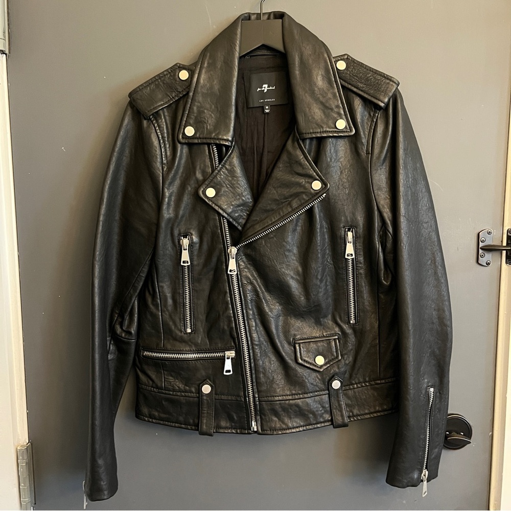 7 for all mankind - Leather Biker Jacket